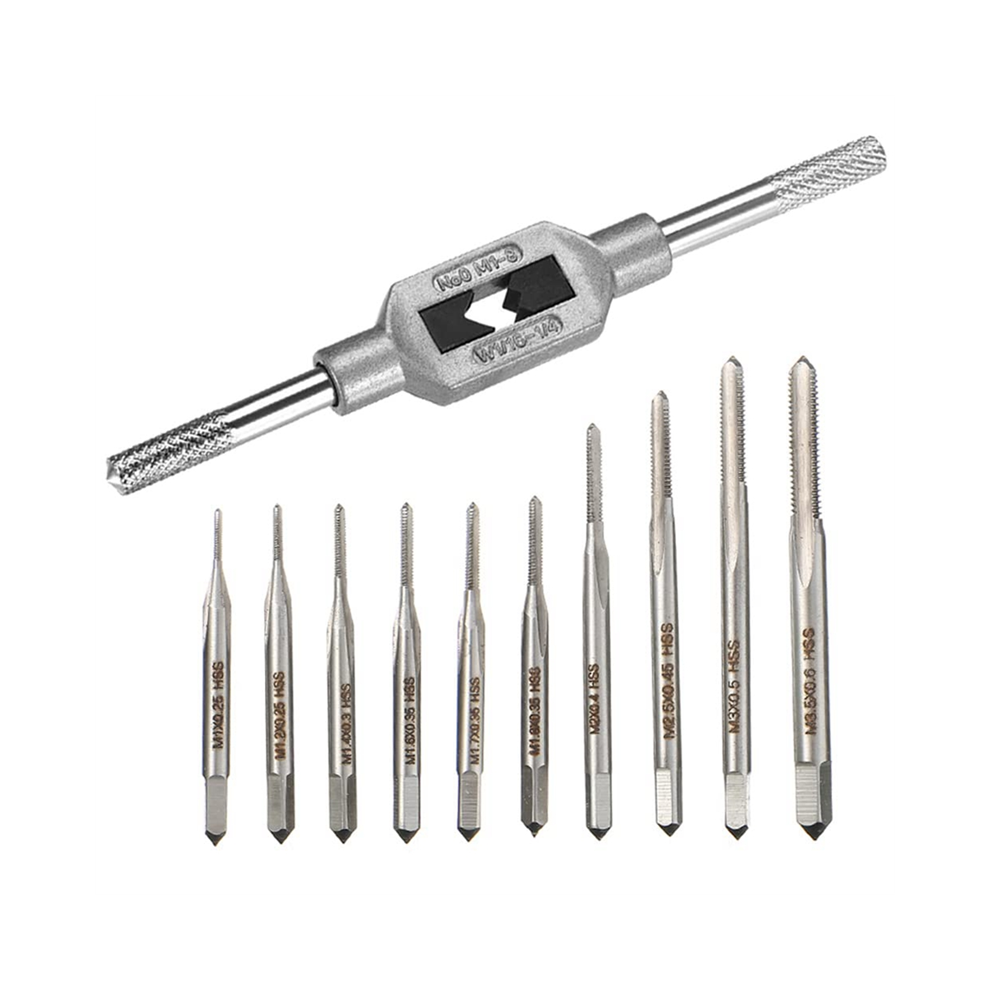 10Pcs Micro-Taps Bit Small Hand Screw Thread Taps M1-M3.5 Hss 4853896883174