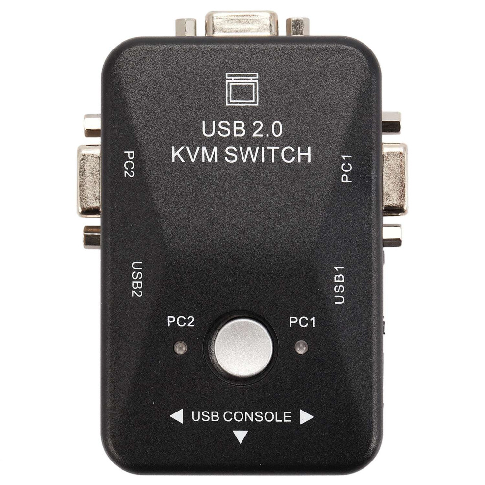 Usb Kvm Switch Switcher 2 Port Vga Svga Switch Box 2.0 Mouse Keyboard 4853896885390