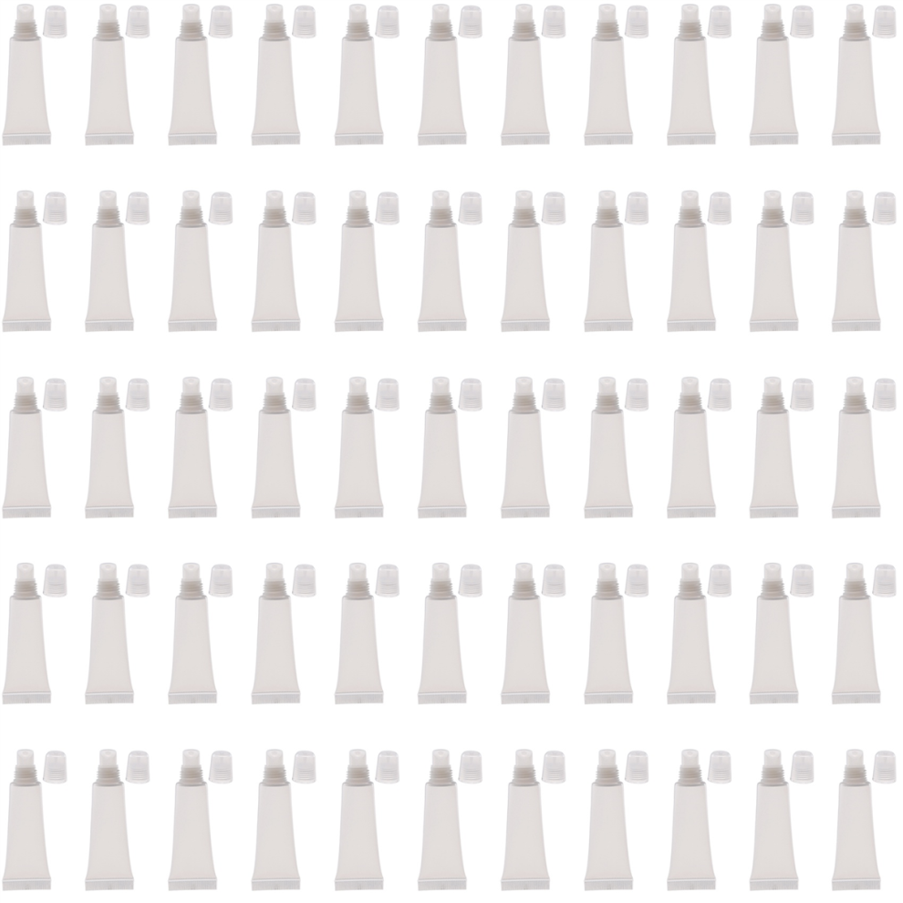 Confezione Da 50 Tubi Per Lucidalabbra Da 10 Ml, Tubi Di Ricarica Per Lozione Vuoti, Tubi Da Spremere