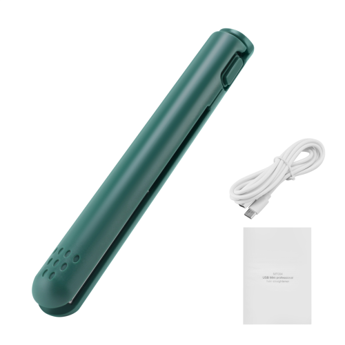 Mini piastra per capelli liscia e arriccia per studenti verde