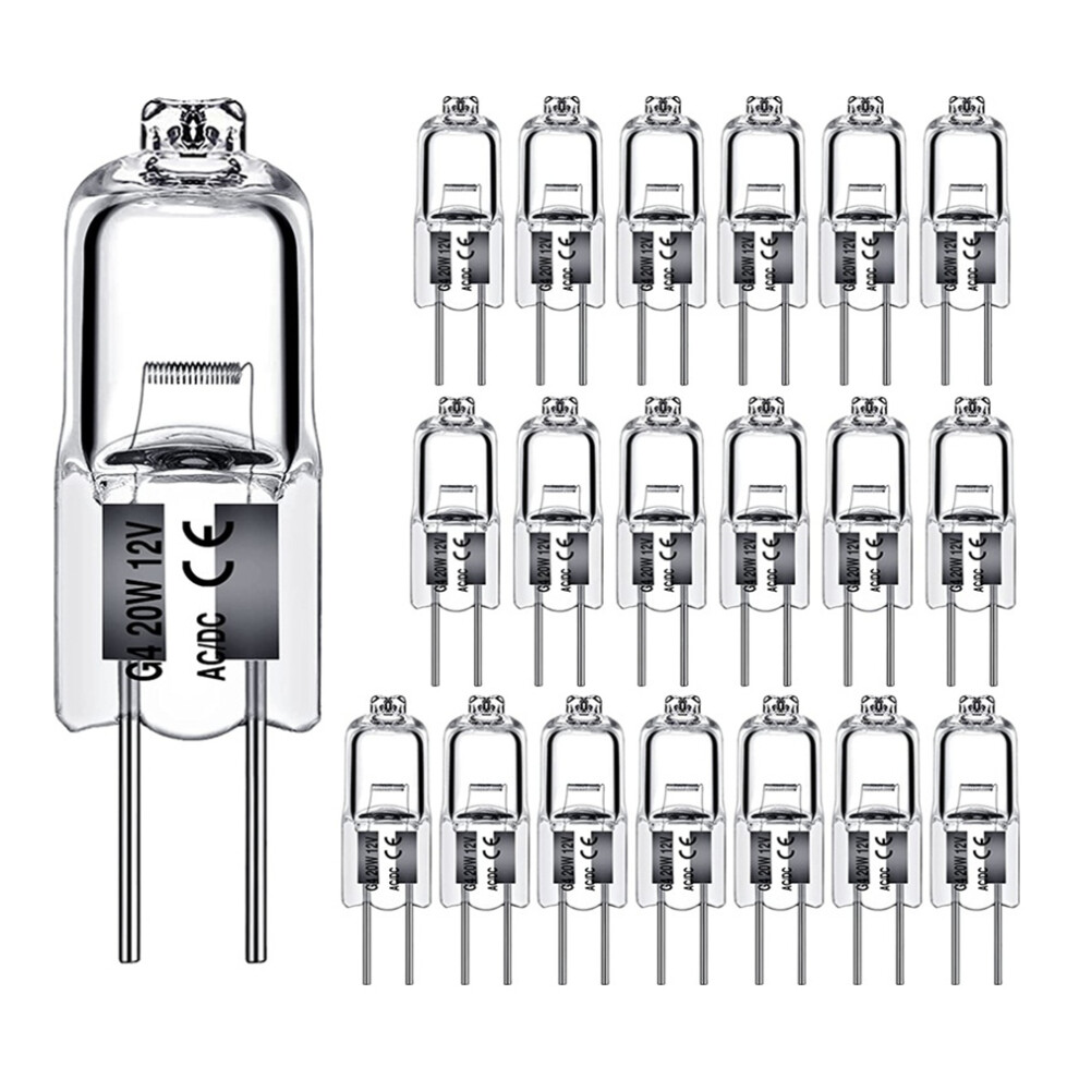 40PCS G4 12V 20W Halogen Lamp G4 12V Bulb Inserted Beads