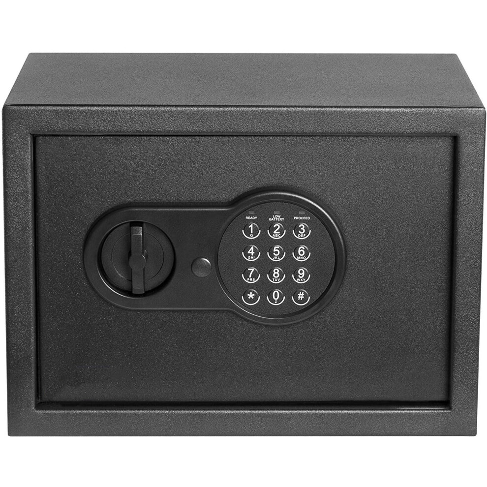 (25x35x25cm (HxWxD)) Digital Safe Box with Electronic Lock, 25x35x25cm Electronic Money Safe Lock Box for Home Security, Storage Safety Locker, Cash Savings or Money