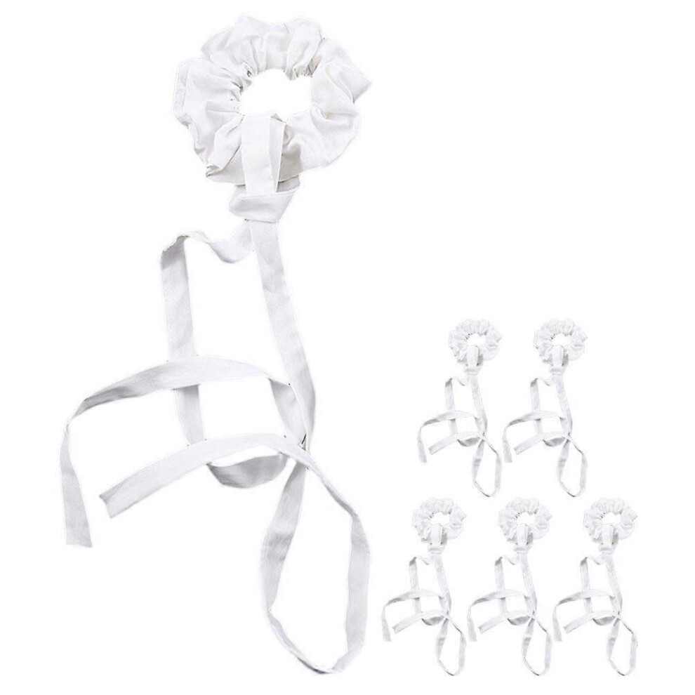 Kricely (As Show, One Size) 6Pcs Hair Scrunchies Ribbon Scrunchies Elastic Hair Ties Hair Ropes Women Hair Accessories