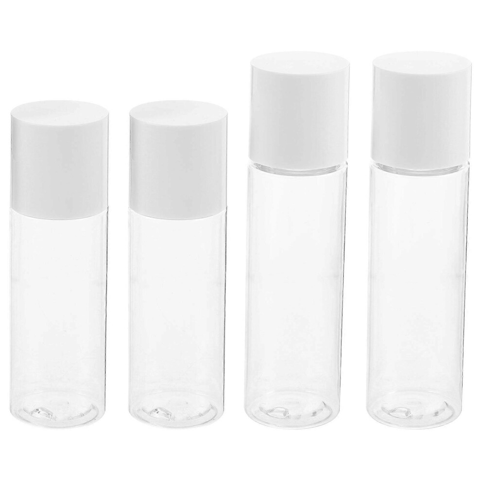 Kricely (As Show, One Size) 4Pcs Travel Size Bottles Empty Lotion Bottles Reusable Toiletries Container Portable Lotion Bottles