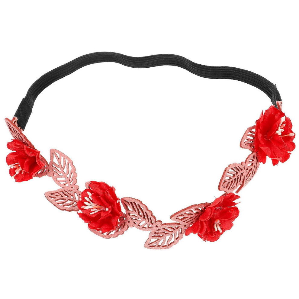 Kricely (As Show, One Size) Valentine Headband Flower Hair Band Party Decorative Headband Women Hair Band Carnival Headdress