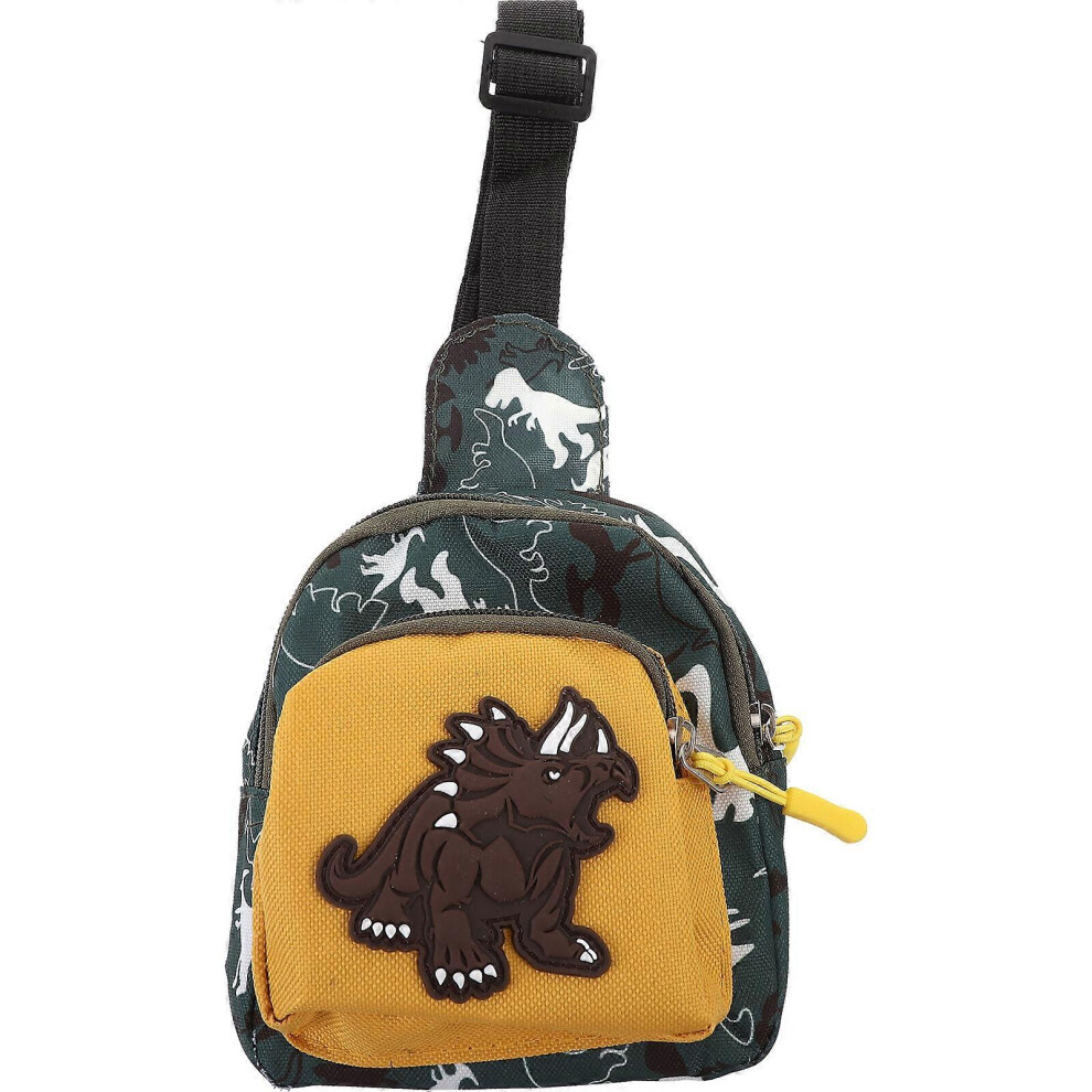Kricely (As Show, One Size) 1 Pc Children Shoulder Bag Dinosaur Chest Bag Waist Bag Cross Body Bag