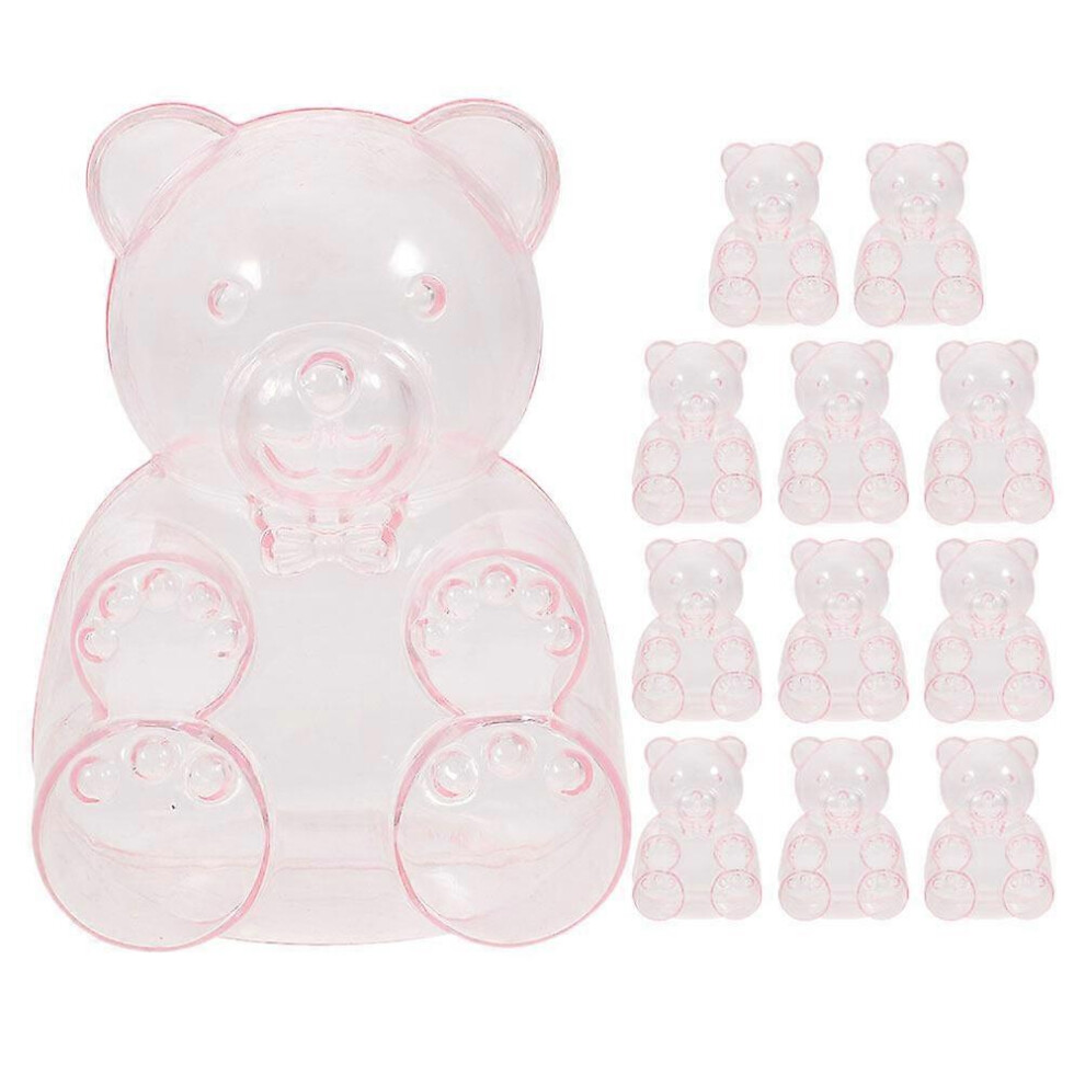 Kricely (Pink, One Size) 12Pcs Baby Shower Candy Boxes Cute Bear Shaped Chocolate Packing Boxes Party Favors Box