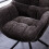 (Grey) Set of 2 Chenille Padded Dining Chair 6