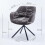 (Grey) Set of 2 Chenille Padded Dining Chair 9