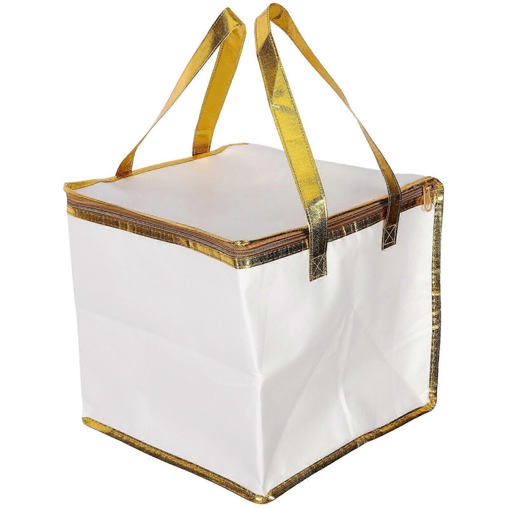 Kricely (As Show, One Size) Large Capacity Delivery Bag Handheld Grocery Bag Food Carrying Bag Food Packaging Bag Food Tote