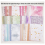 90 Sheets Scrapbook Paper and Decorative Mesh Fabric Assorted Set - 6 Pack Mixed Special for Scrapbooking,A 6