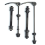 Bicycle Front and Rear Hollow Axle Quick Release Rod Bead Rack Wheel Modification Accessories 8