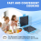 Toast Maker per microonde, Toast Maker per microonde, Tostapane per microonde, Tostapane per microonde, Microonde blu 5