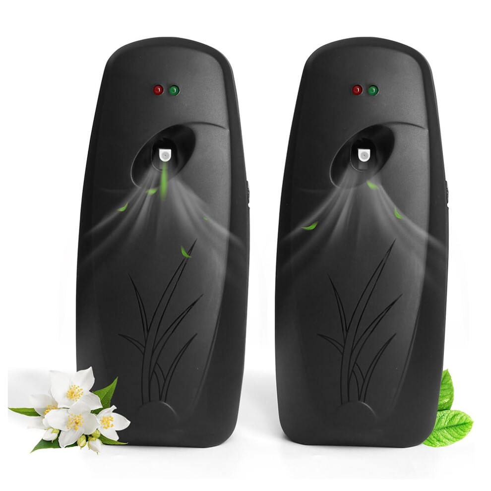 Automatic Air Freshener Dispenser 2-Pack,Wall Mounted or Free Standing,Interval Sprays Setting for Home & Commercial Use