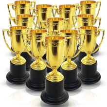 Muovinen Golden Cup Trophy lapsille - 40 pakkaus - 3,8 tuuman saavutuspalkinnot Ideal Recognition School, Urheilu
