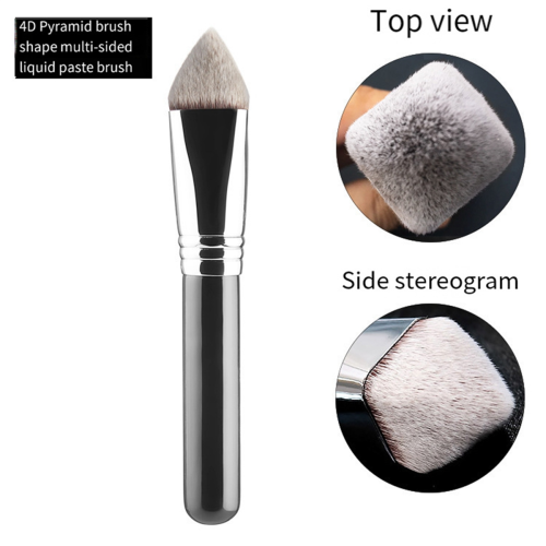 4-Pack for Full Face Multifunctional Foundation Brush 3D 4D Multi- Faceted Makeup Powder Liquid Concealer 2