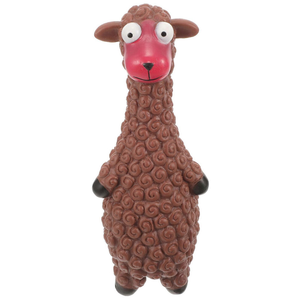 Kricely (As Show, One Size) Dog Chew Toy Sheep Shape Squeaky Doggy Toy Dog Chew Toy Puppy Chewer Puppy Supply