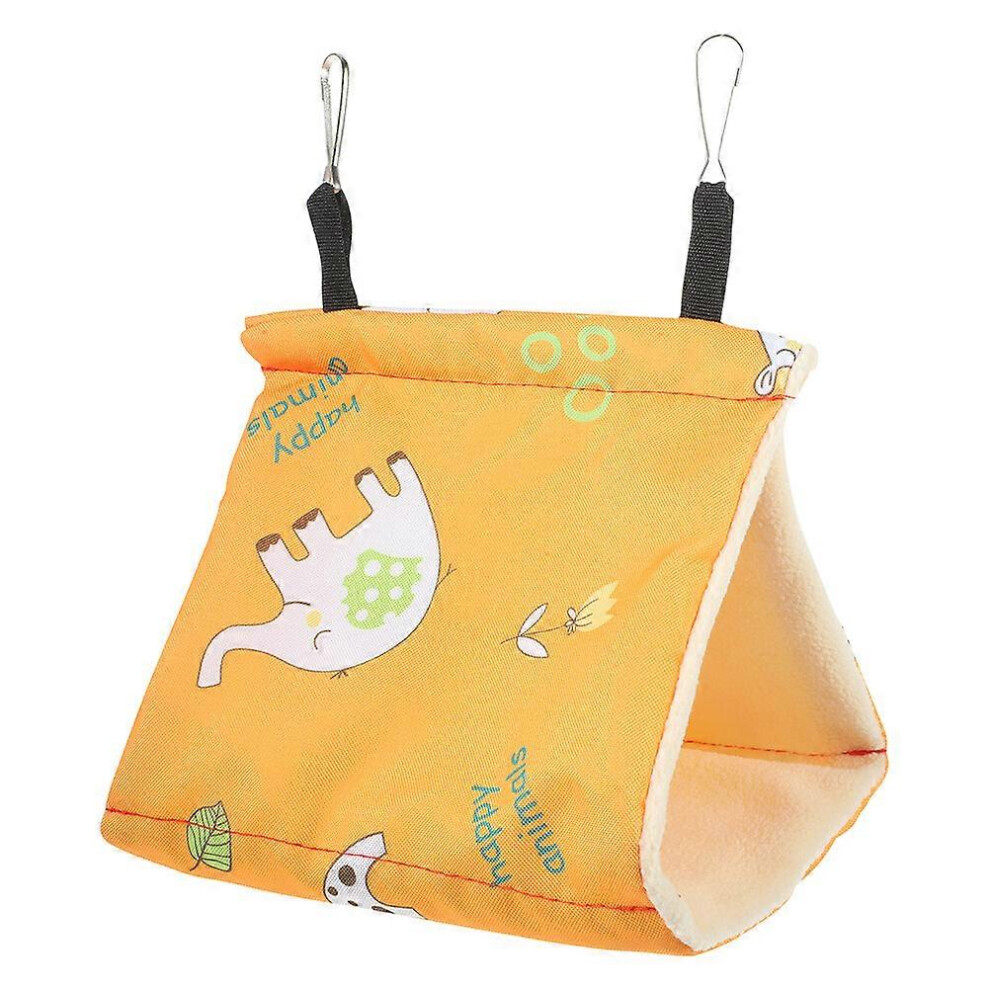 Kricely (As Show, One Size) Warm Bird Nest Birdcage Hanging Bird House Snuggle Bird Hammock Cage Hanging Cotton Hut