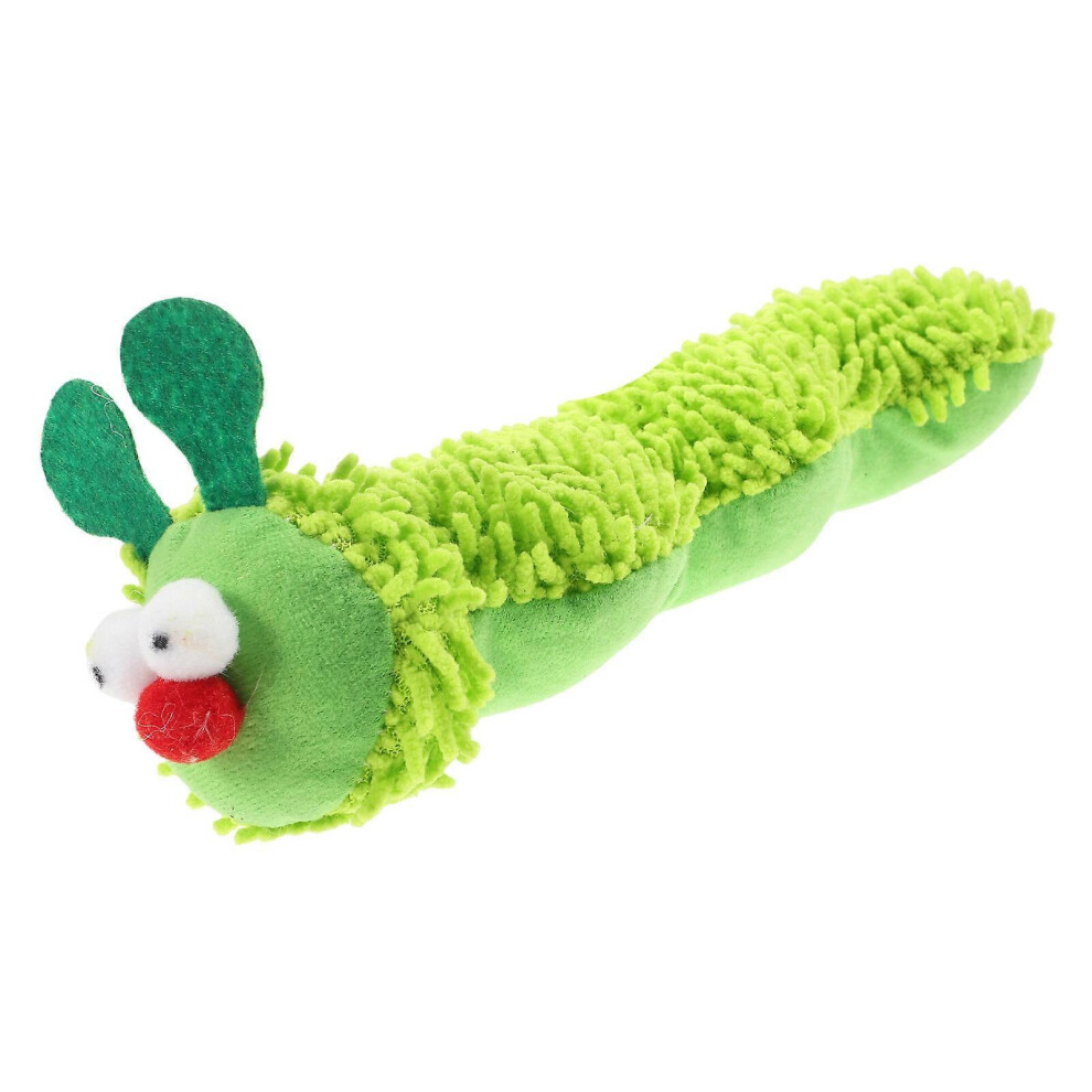 Kricely (As Show, One Size) Cat Toy Pet Plush Caterpillar Pillow Catnip Cat Toy Interactive Pet Supply