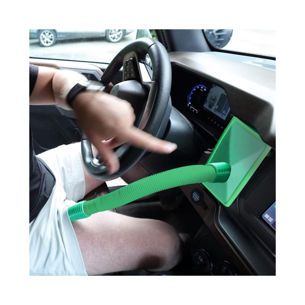 Jewel Cooler for Man, Easy to Use Car Crotch Vent Extender Hose Man Balls Cool or Warm Air , Green