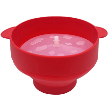 Recipiente de silicona para hacer palomitas de maíz con tapa