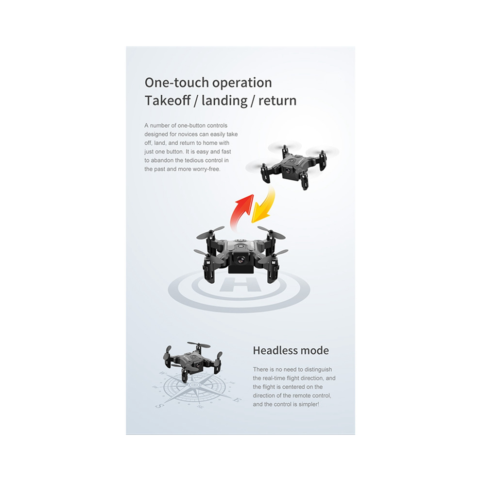 4K Aereo Mini Drone Professionale Portatile Hd Camera Alta Modalità Di Tenuta Rc Elicottero Rtf Pieghevole Quadrocopter,B