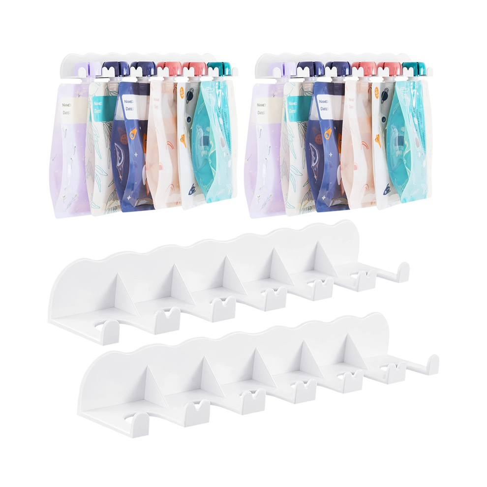 Food Pouch Holder Organizer Fridge Kitchen Yogurt for Refrigerator Storage in Cabinet Pantry-image-OPC-PG76JD2-NEW