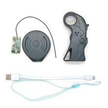 Mini controle remoto 2.4Ghz à prova d'água com carregamento sem fio para acessórios elétricos de prancha de surfe e skate
