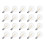 20 Pcs G40 LED Replacement Light Bulbs E12 Screw Base Shatterproof Globe for Solar String Lights Warm 2