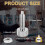 4Pcs Handle ,Quick Release Lock Pin, Retractable Spring Plunger, M6 Lockout Kit for Rolling Tool Box 10