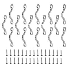 15Pcs Placa de Aço Inoxidável Placas de Olho Gancho de Teto Almofada de Caiaque para Canoa, Equipamento de Canoa