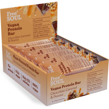 Vegan Protein Bars 12 x 50g |Plant Based Chocolate Protein Bars | Delicious Dairy Free, Low Sugar, Low Carb Bars15g of Protein per Bar | Free Soul