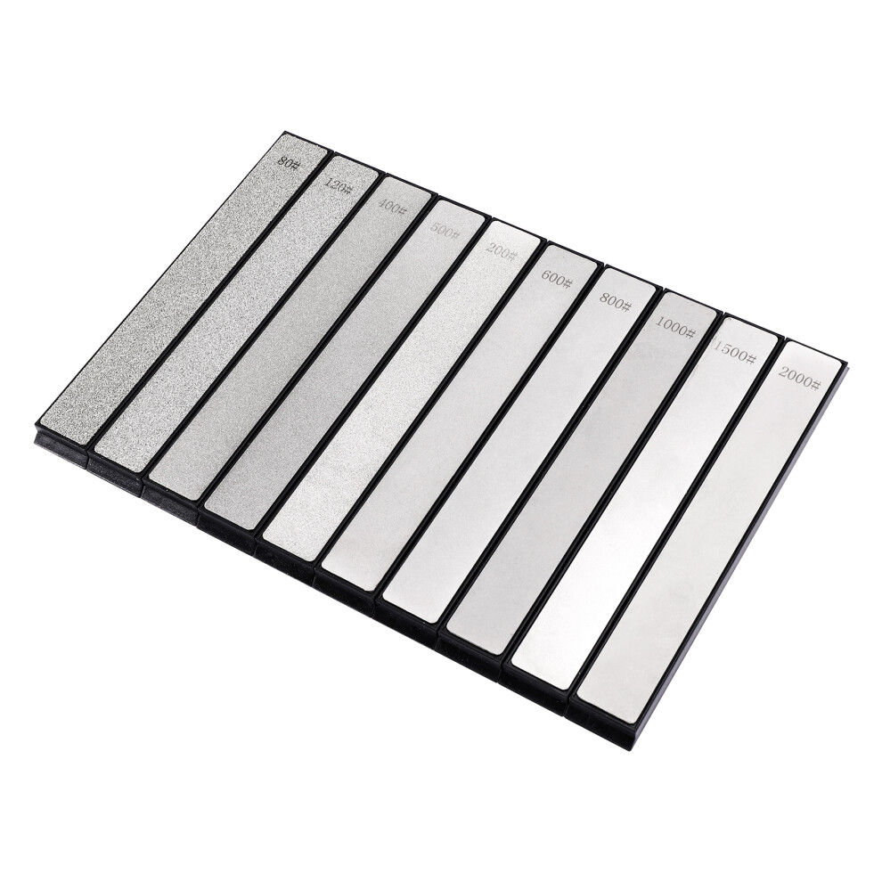 Set Da 10 Pezzi Di Pietra Per Affilare I Coltelli Con Diamante Per Bordi