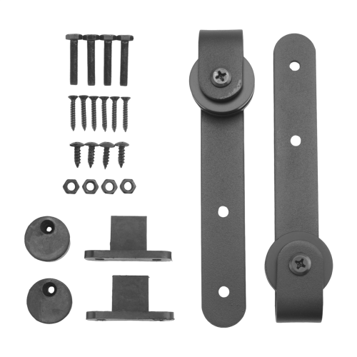 10Pcs 0,63 polegadas-0,78 polegadas de aço carbono armário porta deslizante celeiro ferragens kit moldura pendurado trilho slides 2