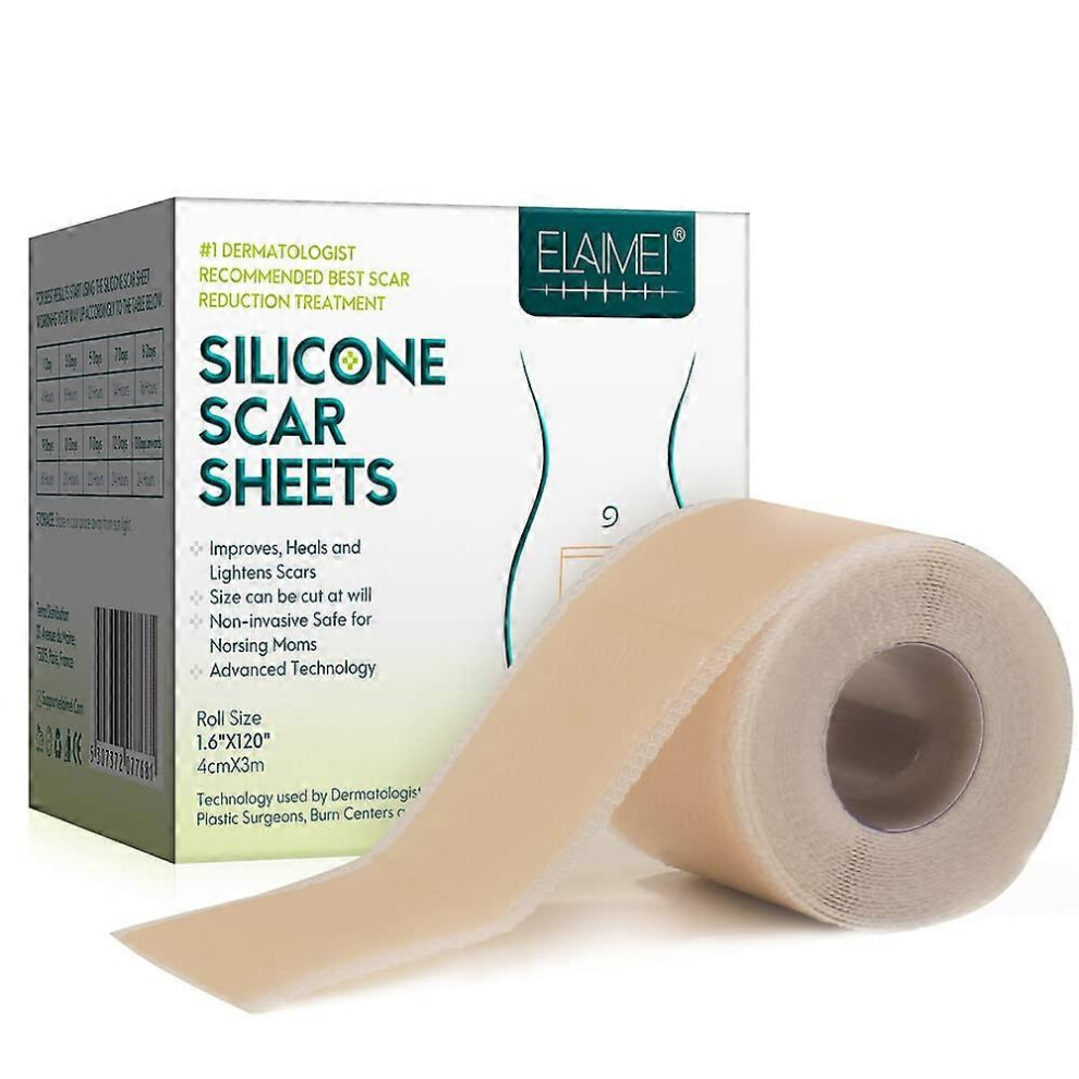 Silicone Scar Sheets, Medical Grade Silicone Scar Removal sheets, Soften and Flatten Scars from Surgery, C-section