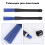 1 ζευγάρι αναδιπλούμενες μαύρες λαβές Jazz Drum Brushes Sticks Blue Nylon 32cm 6