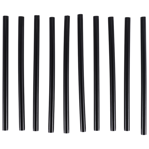 10 pezzi Stick adesivi per colla a caldo 150x7mm Nero