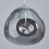 Litecraft Ceiling Pendant Smoked Dimpled Glass 1 Light - Chrome 4