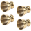 Egg Cups Set Stainless Steel Eggs Hard Boiled and Soft Tray Tool Holders Kitchen, Gold 3