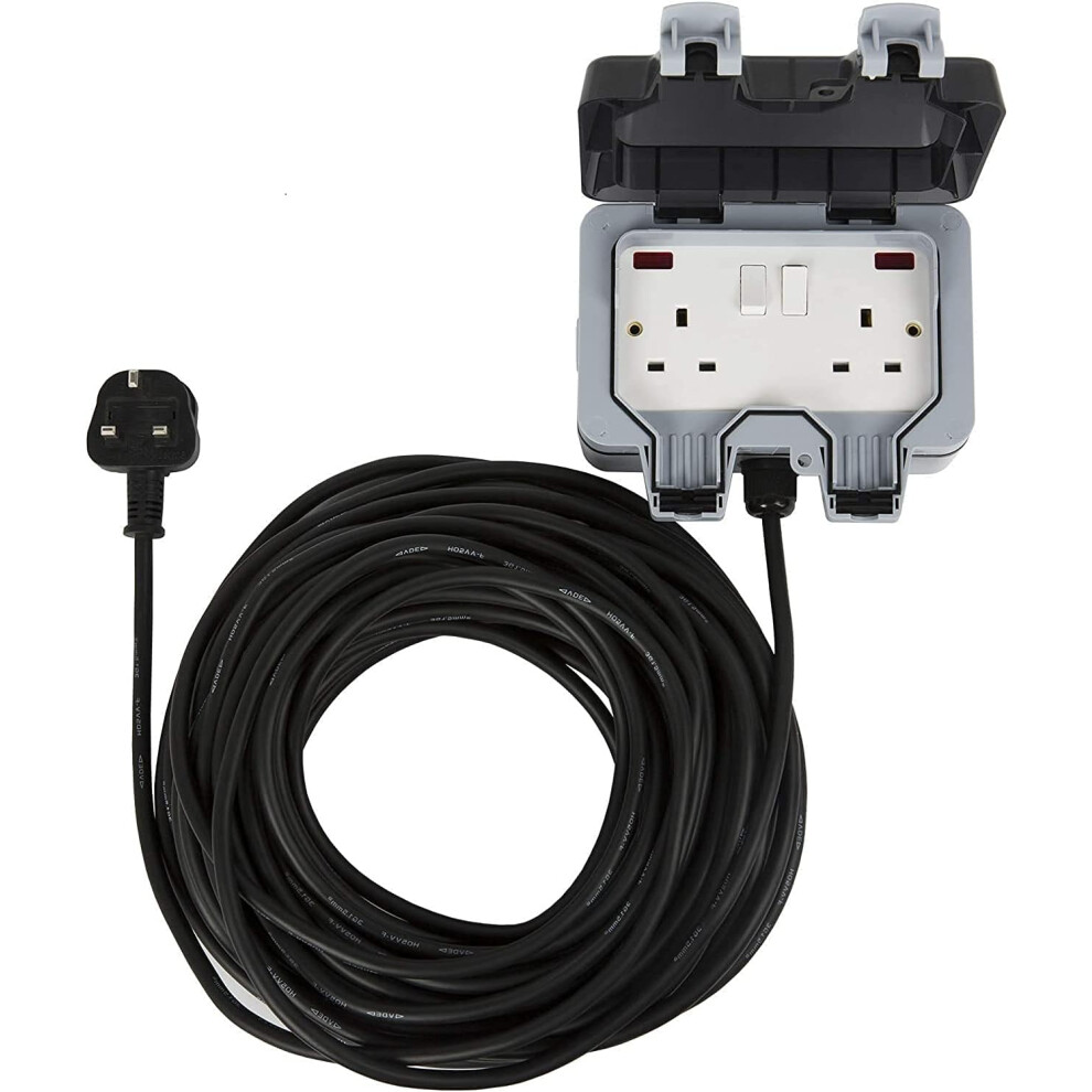 Waterproof Outdoor 2-Way Extension Cord Socket