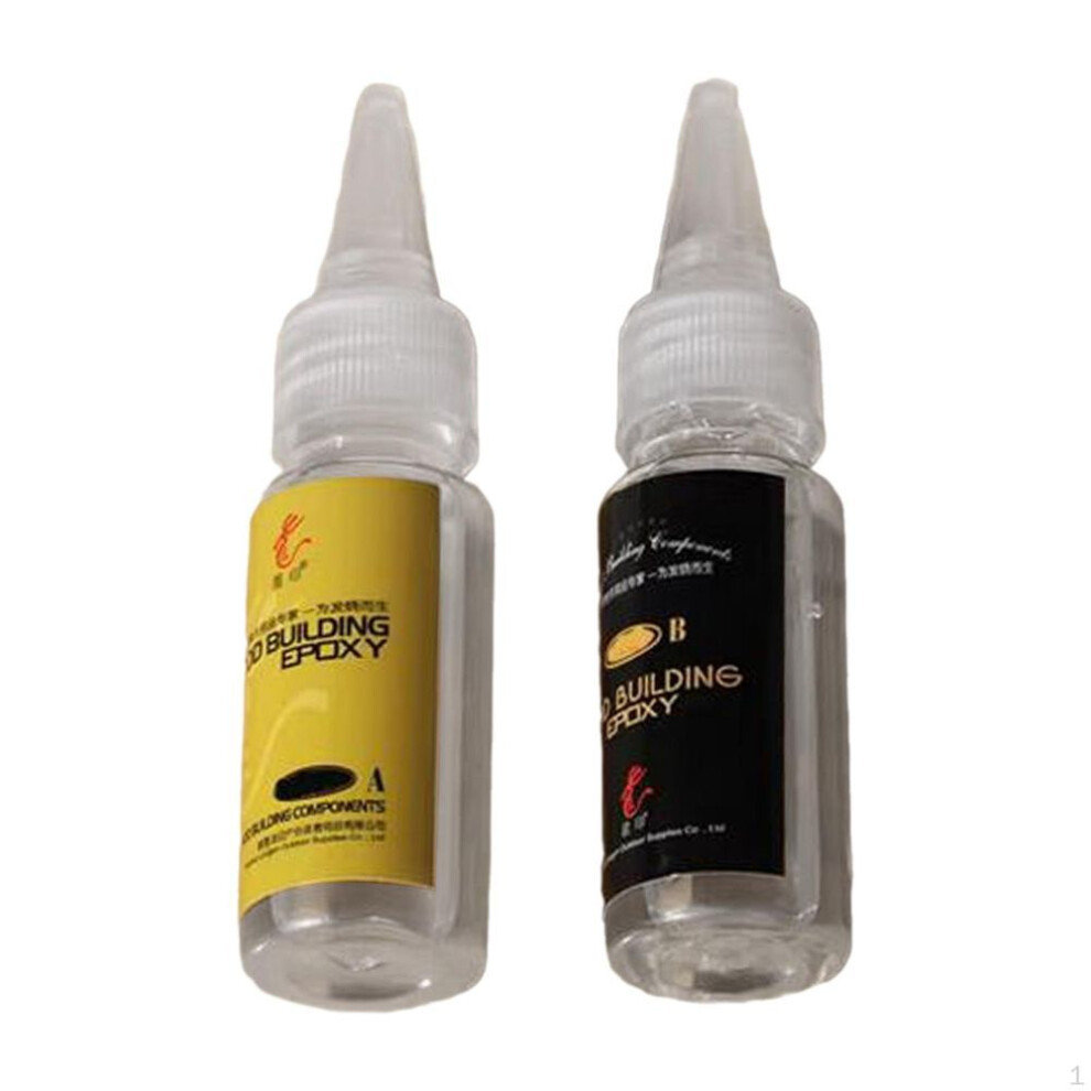 (as the picture, A and B 80ml) 2 Pieces Fishing Rod Epoxy Glue Repair Ab Accs For Diy Rods Card Holder Guide