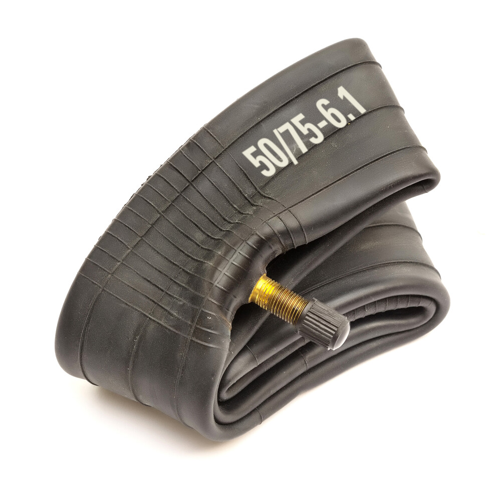 Petrolscooter Heavy-Duty Butyl Inner Tube 50/75-6.1 For 8.5In Scooter Tires - Schrader Straight Valve - Fits 8.5X2 / 50-156 (41002-7) Black