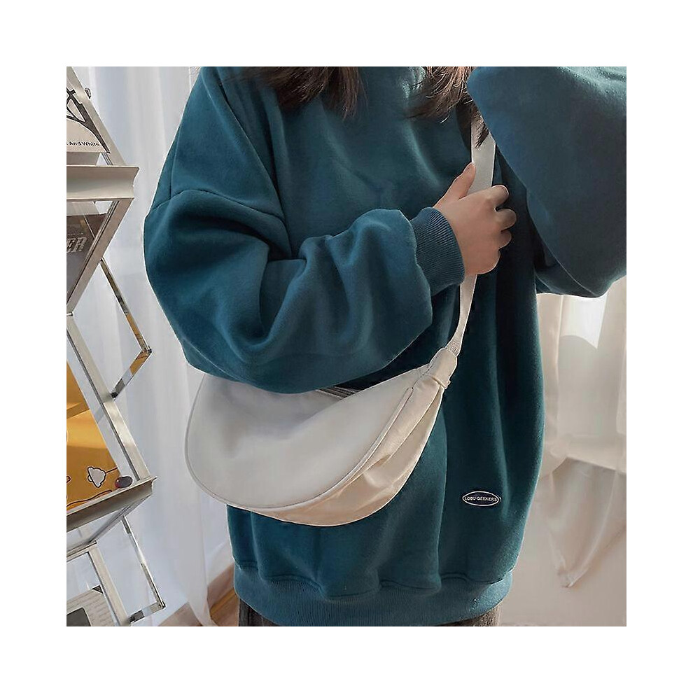 (As show, One size) Solid Color Chest Bag For Women Large Capacity Travel Crossbody Female Half Moon Belt Bag Ladies Daily Street Fanny Packs-image-OPC-PG76Z7R-NEW