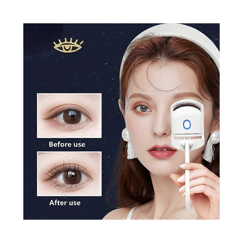 Spiez Blue (As Show, One Size) Heated Eyelash Curlers, Heated Eyelash Curler, Eyelash Curlers, Electric Eyelash Curler, Rechargeable Electric Eyelash Curler, Eye
