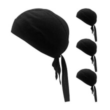 (As show, One size) 4 Pieces Sweat Wicking Head Wrap Helmet Liner Skull Cap Breathable Dew Do Rags For Outdoor Activiti
