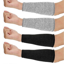 (35cm, One size) 4 Pair Cut And Burn Resistant Sleeves Arm Protection Sleeves Forearm Protectors For Thin Skin