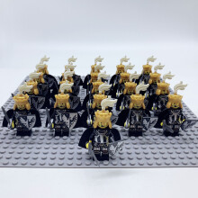 (K) 21PCS Minifigures Golden Knight Building Block Children's Toys Fit Lego