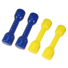 (Blue, One size) Kids Plastic Hand Dumbbells Home Gym Exercise Barbell Children Exercise Fitness Sport Toy For Home Use 240g