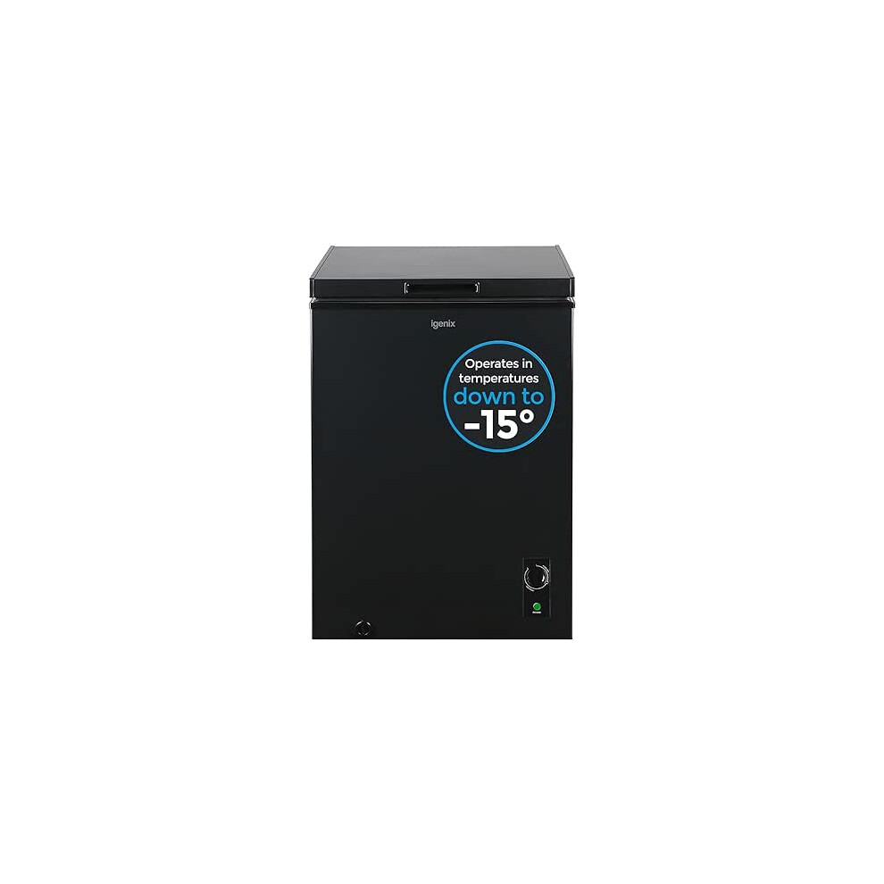Igenix Ig100b Freestanding Chest Freezer - Black