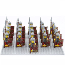 (T) 21PCS Minifigures Golden Knight Building Block Children's Toys Fit Lego